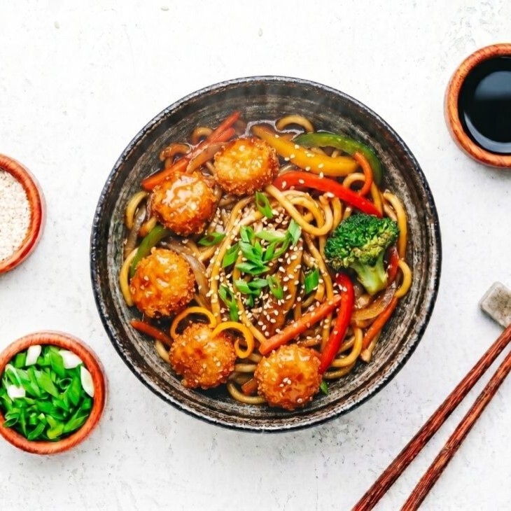 Portakallı Tavuk Noodle