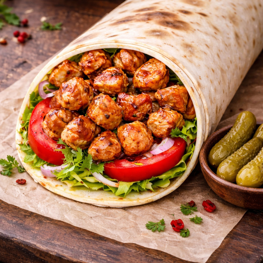 Tavuk Bonfile Kuşbaşı Dürüm (125 gr)