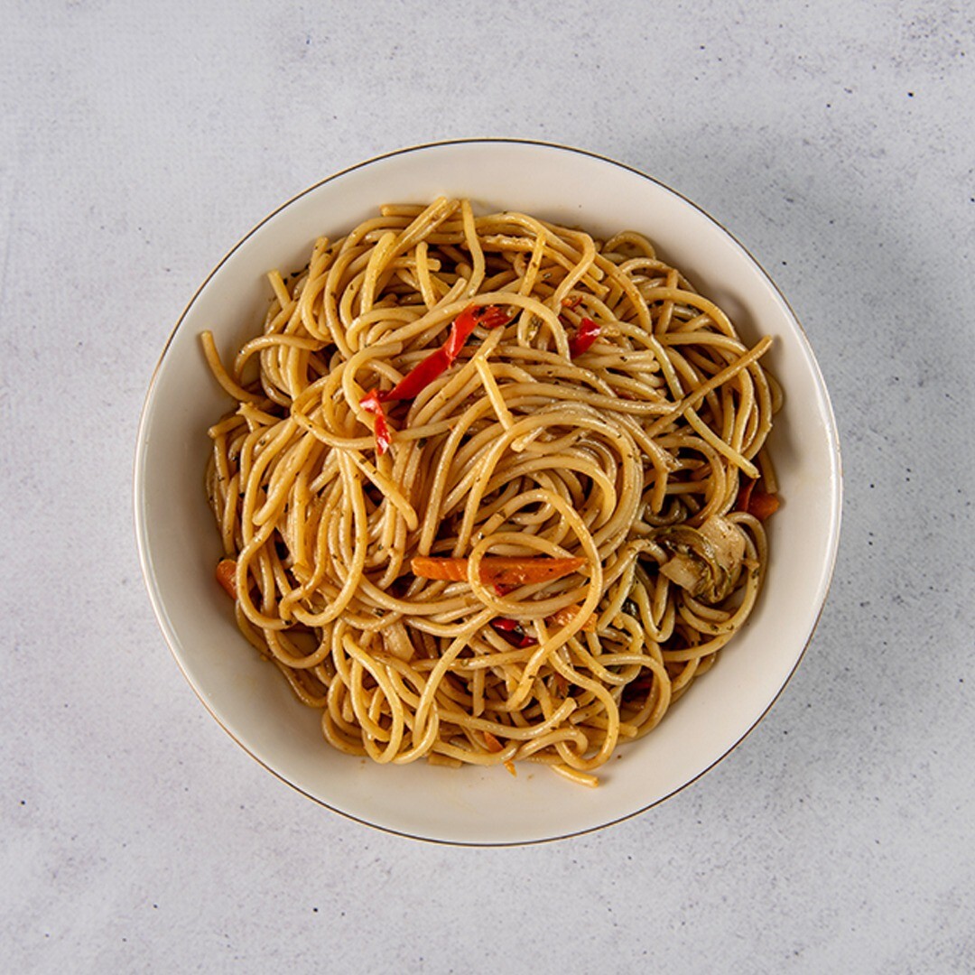 Sebzeli Spaghetti