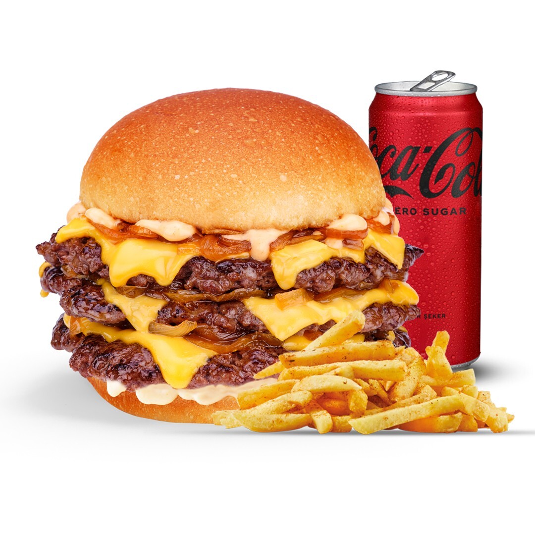 Triplex Truff Smash Burger Menü