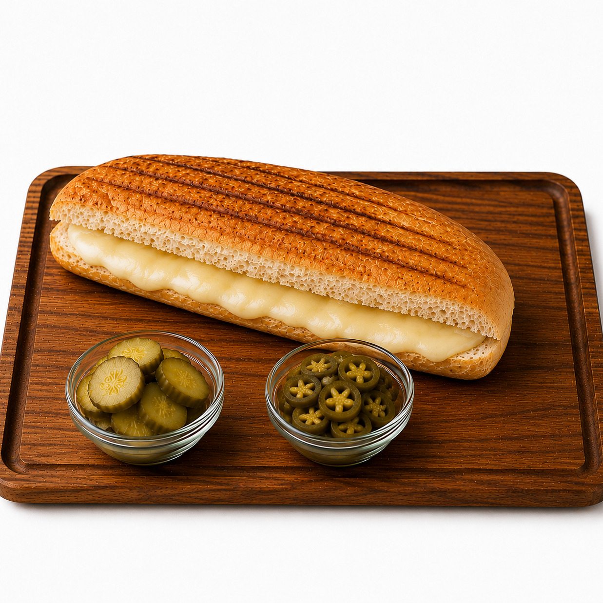 Yarım Ekmek Kaşarlı Tost
