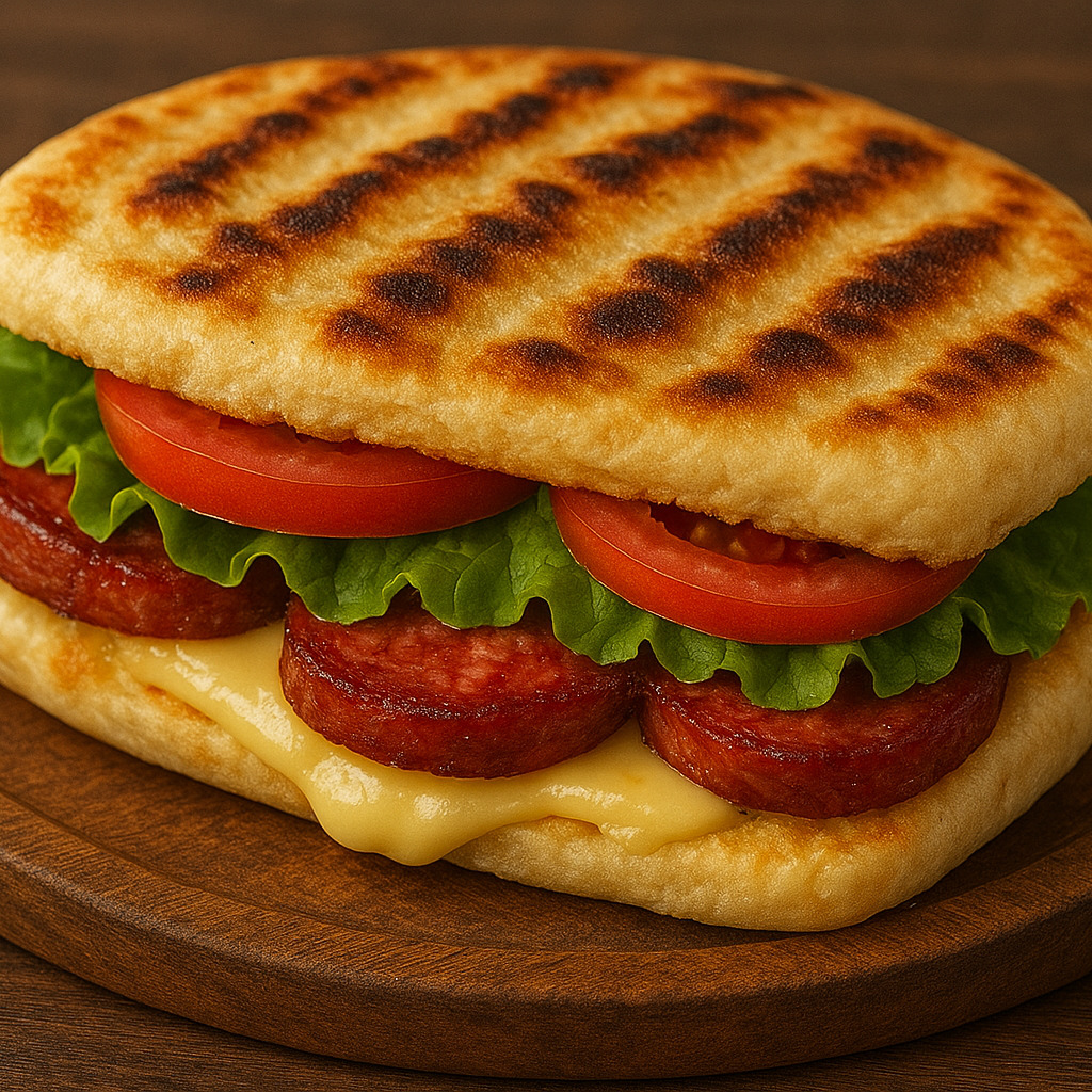 Sucuklu Bazlama Tost Menü