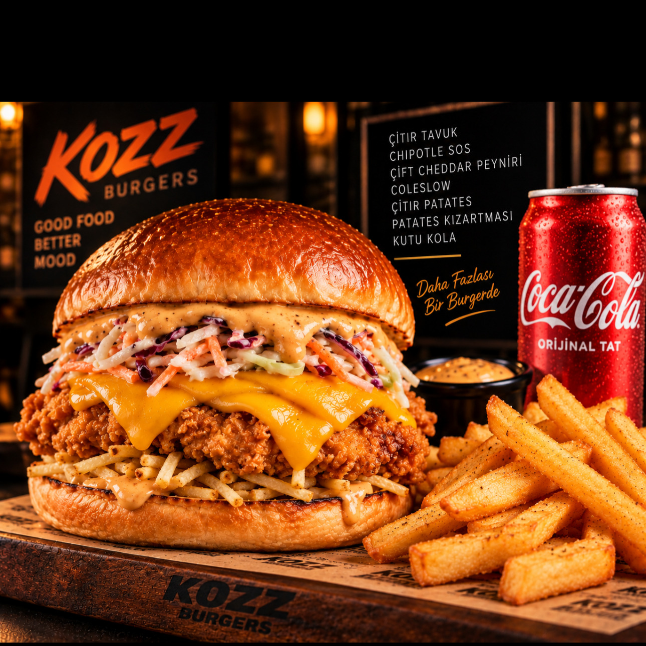 Kozz Chipotle Chicken Fried Menü