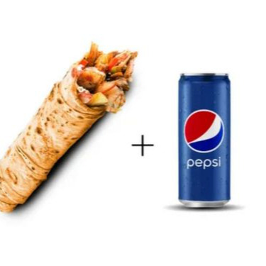Soslu Dürüm + Kutu Pepsi