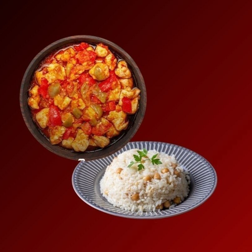 Ev Yapımı Tavuk Sote & Pirinç Pilavı