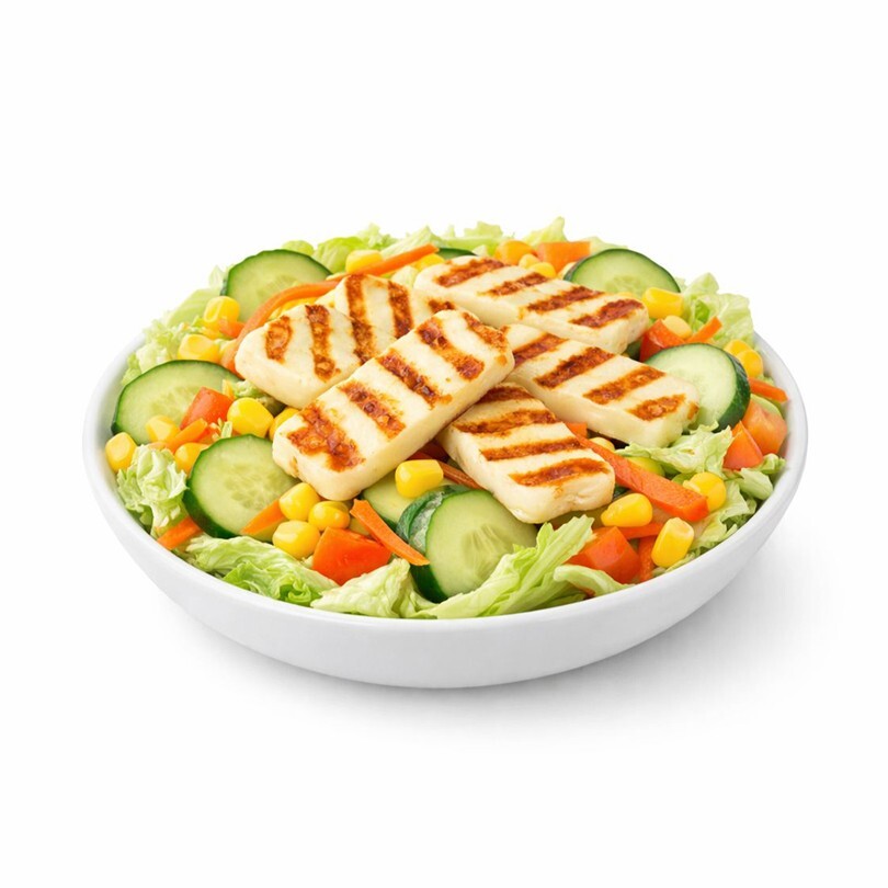 Izgara Hellim Peynirli Salata