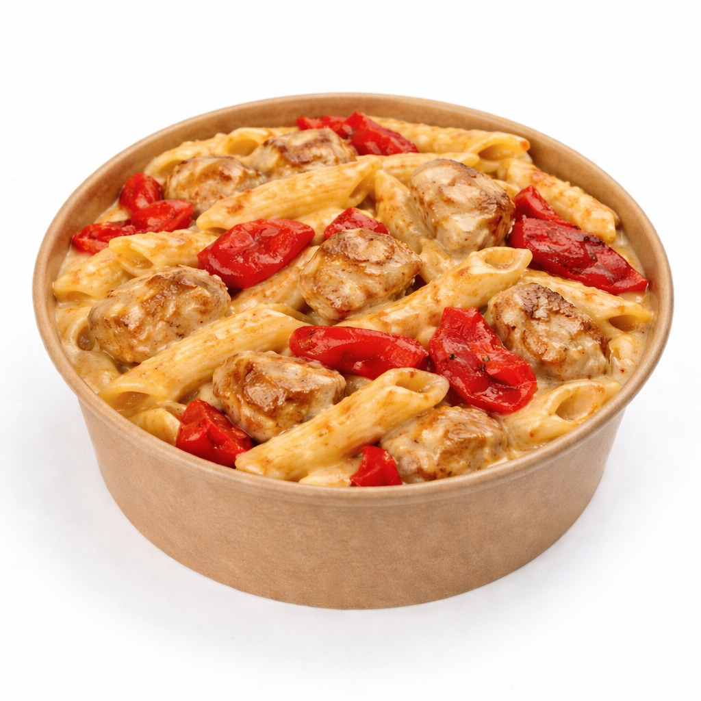 Acılı Köz Biber Tavuklu Penne