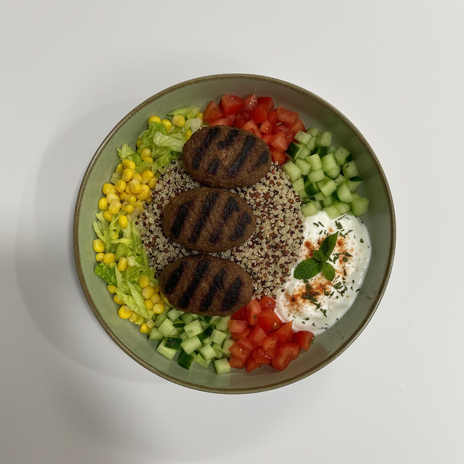 Kinoa Köfte Bowl