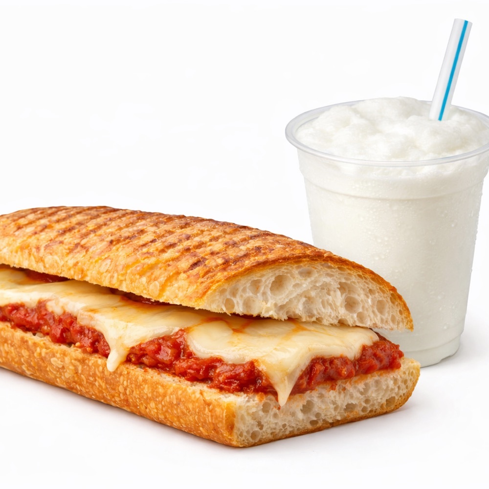Yarım Baston Ekmek Arası Kaşarlı Tost Menü
