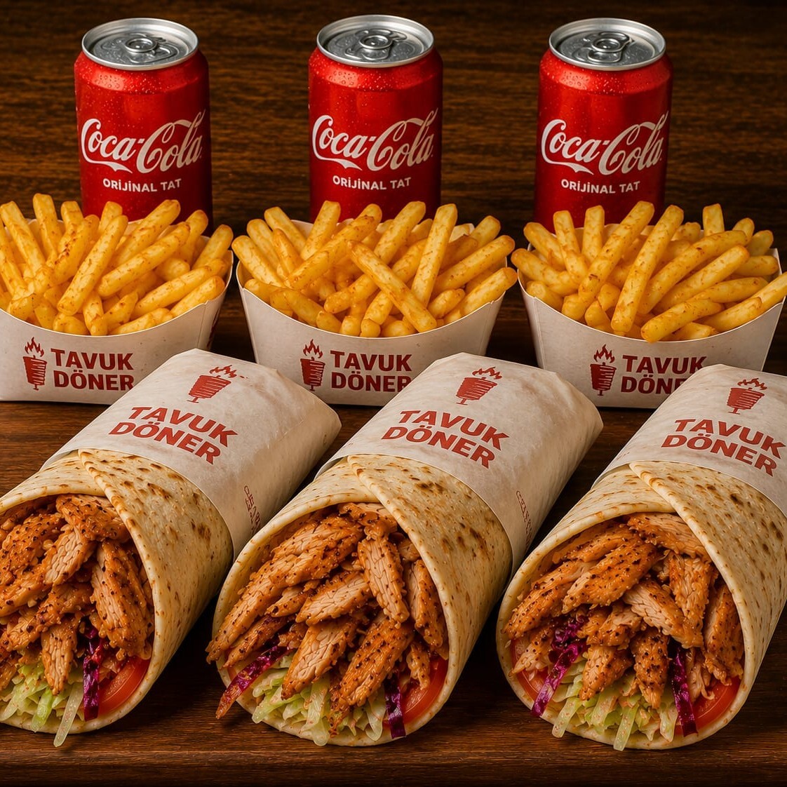 Tavuk Döner Dürüm Menü 4