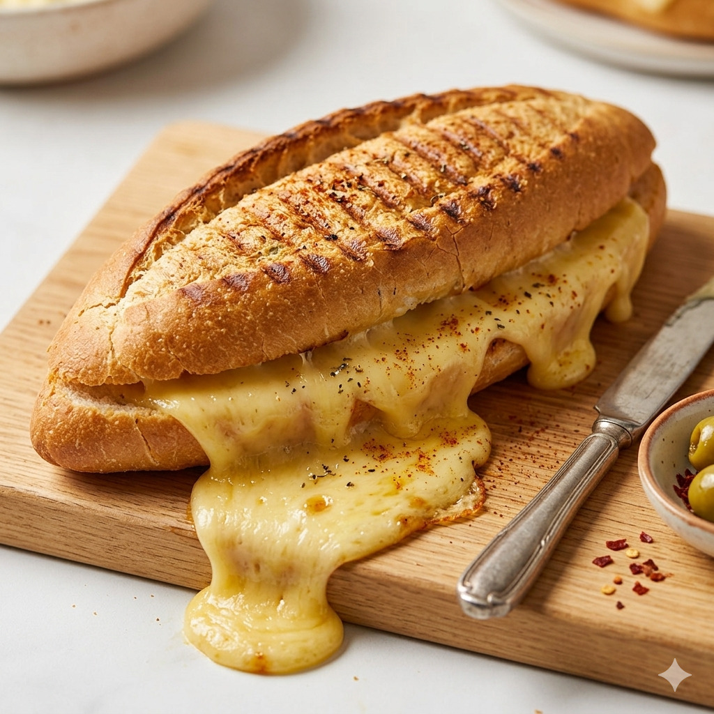 Kaşarlı Tost Bol Malzemeli Yarım Ekmek