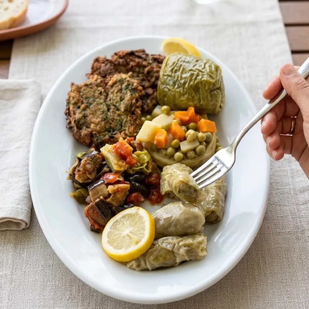 4'lü Zeytinyağlı Tabağı
