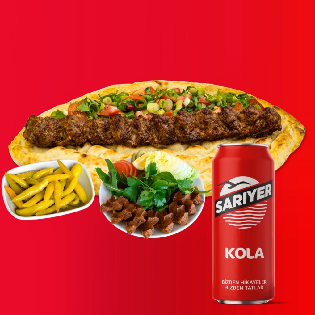 Adana Dürüm + KOLA 330 Ml + Çiğ Köfte + Turşu Biber