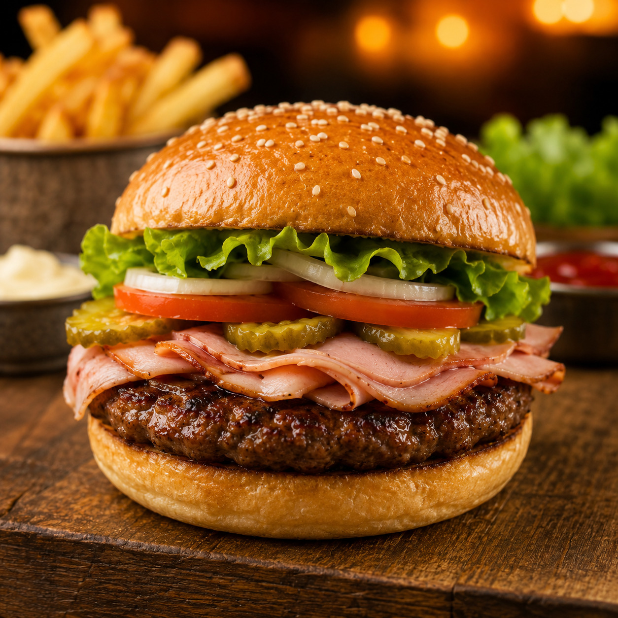 Hindi Fümeli Köfte Burger (90 Gr)