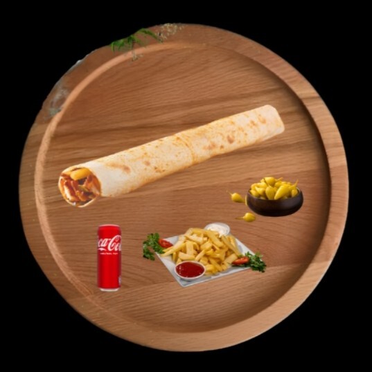 Eski Usul Mega Tavuk Döner Dürüm Menü