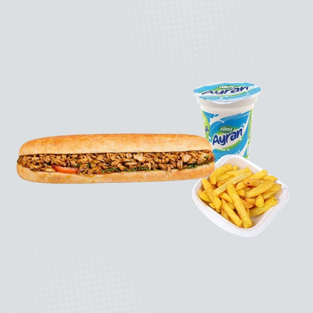 Tam Ekmek Tavuk Döner Menü
