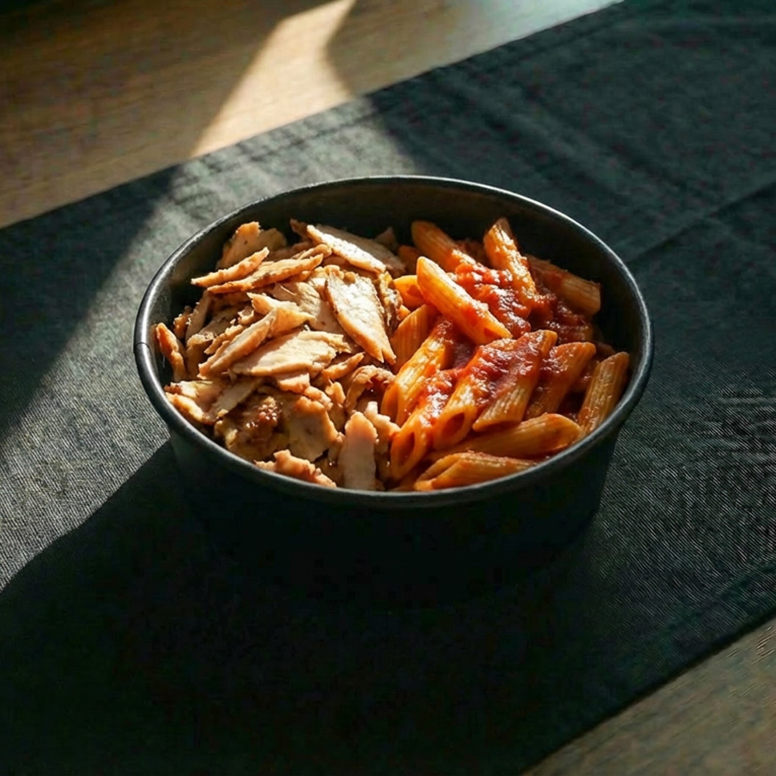 Napoliten Soslu Penne Makarna Tavuk Döner