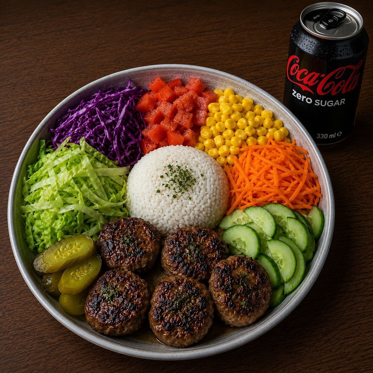 Dana Köfte Bowl + Coca Cola