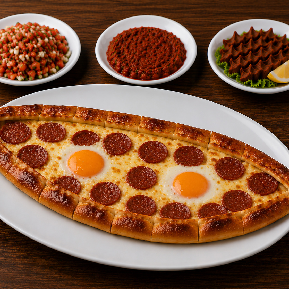 Sucuklu Yumurtalı Pide