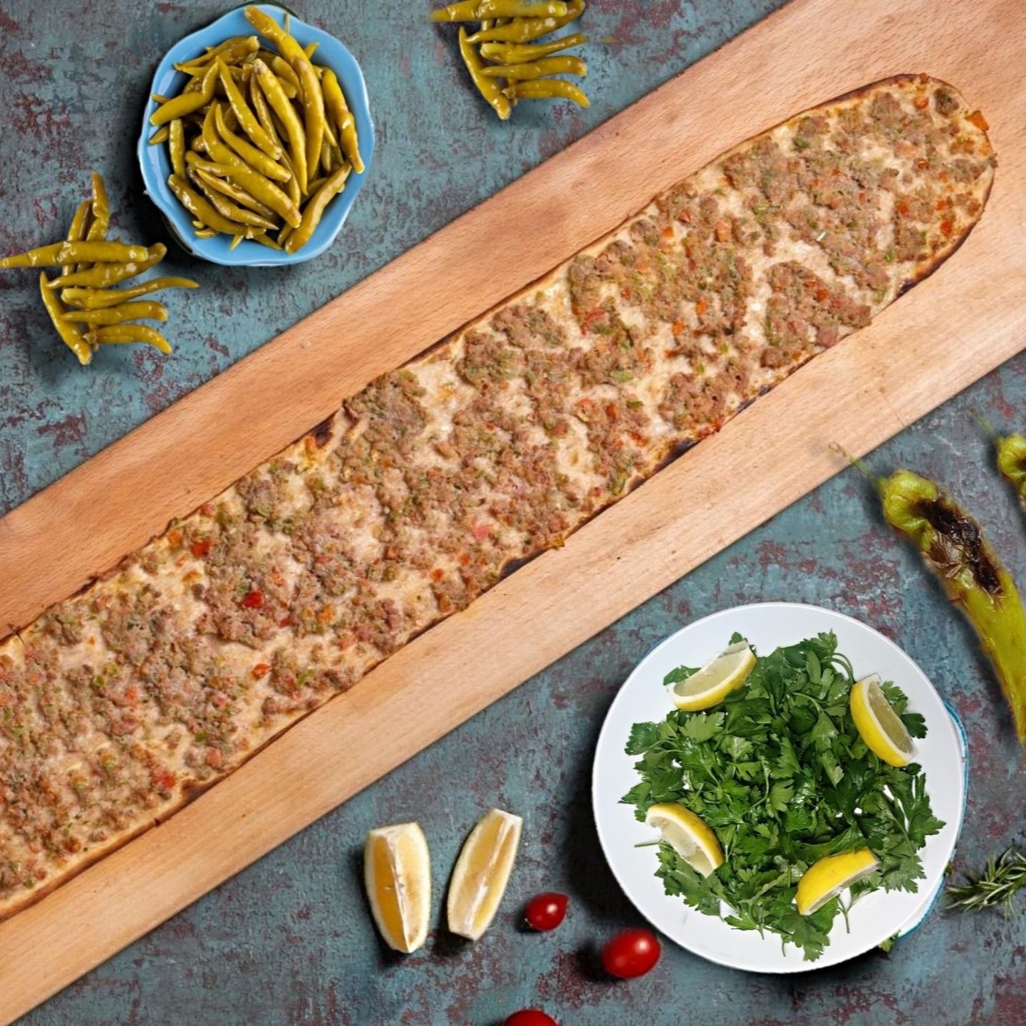 Sivas Kasap Usulü Etli Ekmek (120 cm.)