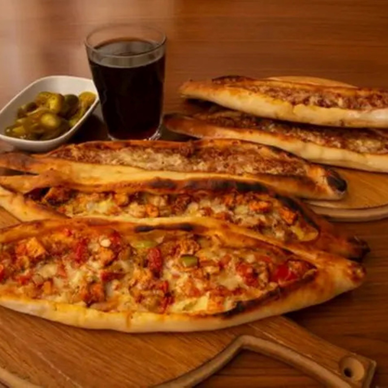 6lı açık pide Menü 2 +coca cola 1lt