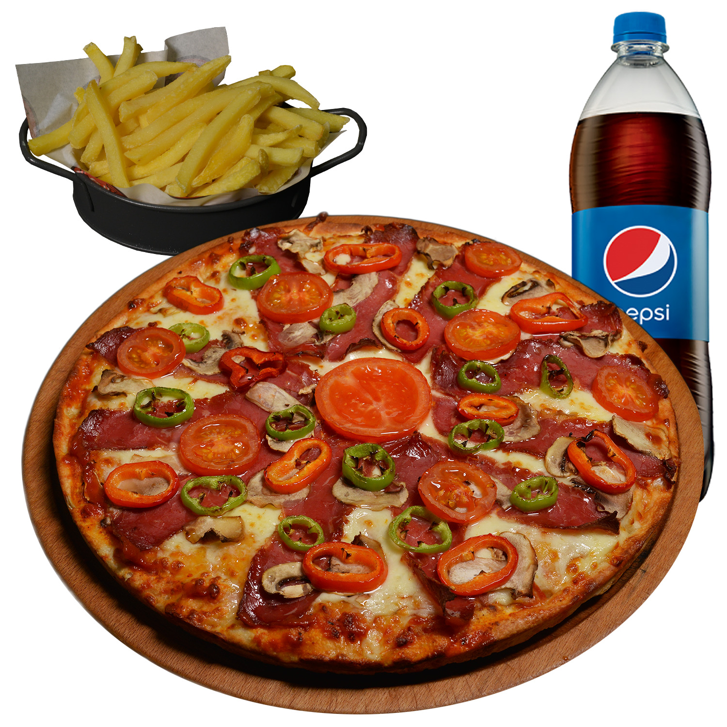 Pastırmalı Pizza (Büyük) Menü