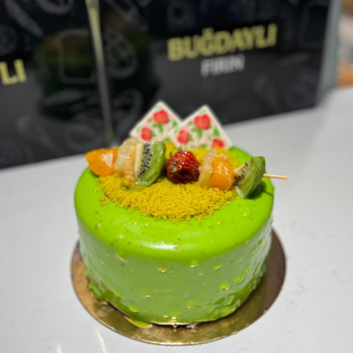 Fıstıklı Çikolatalı Pasta Tek Kişilik