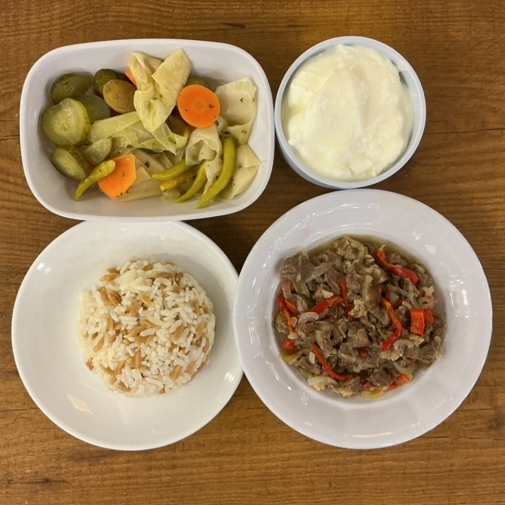 Et Kavurma+Pilav+Yoğurt+pepsi