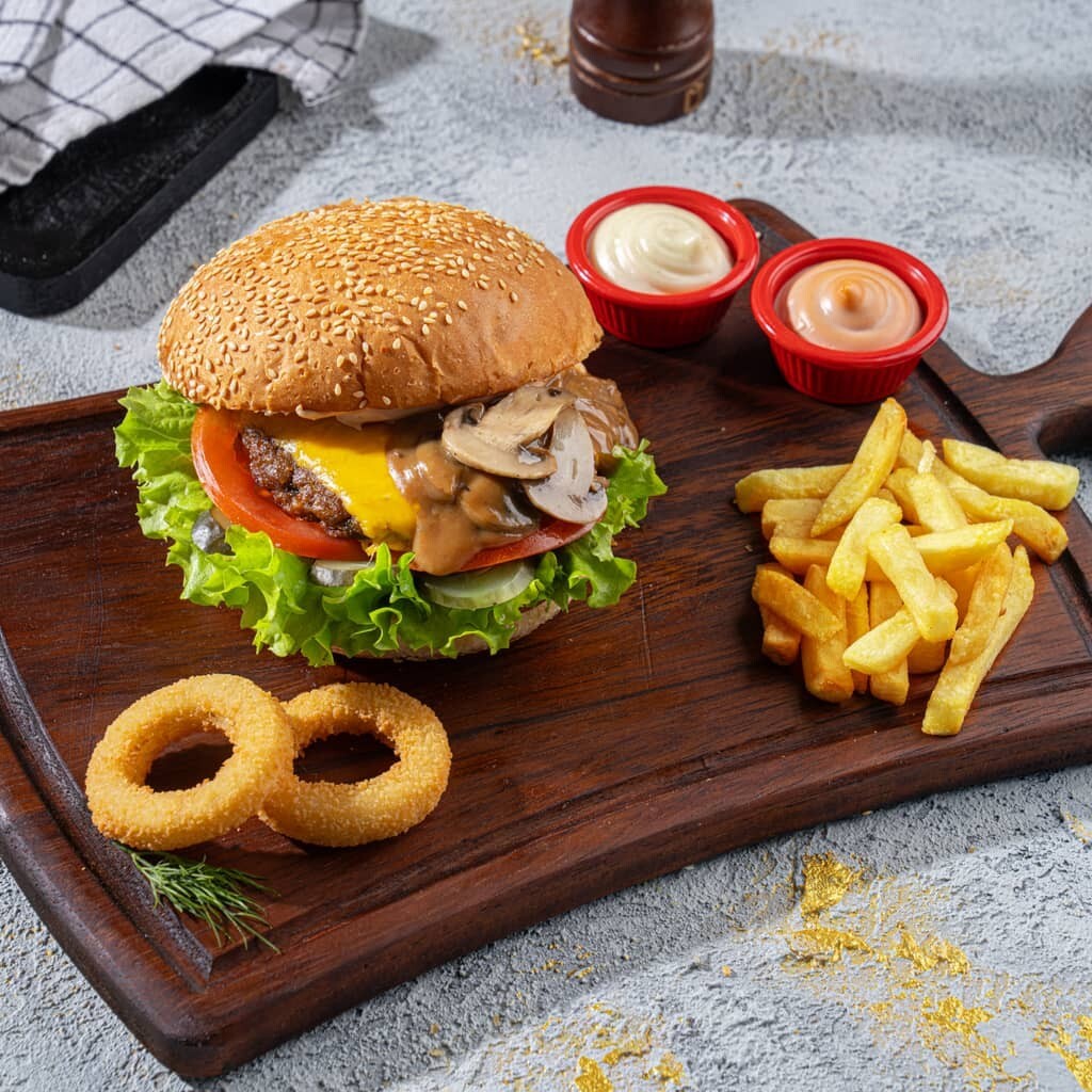 Mantarlı Burger Menü