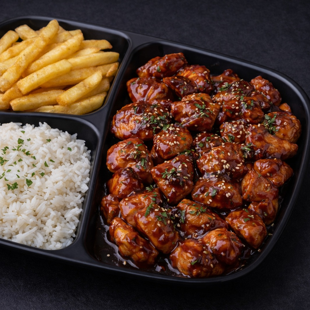 Barbekü Soslu Tavuk Menü