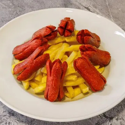 Cips & Sosis Tabağı