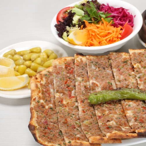 Kıymalı Pide + Ayran + Salata
