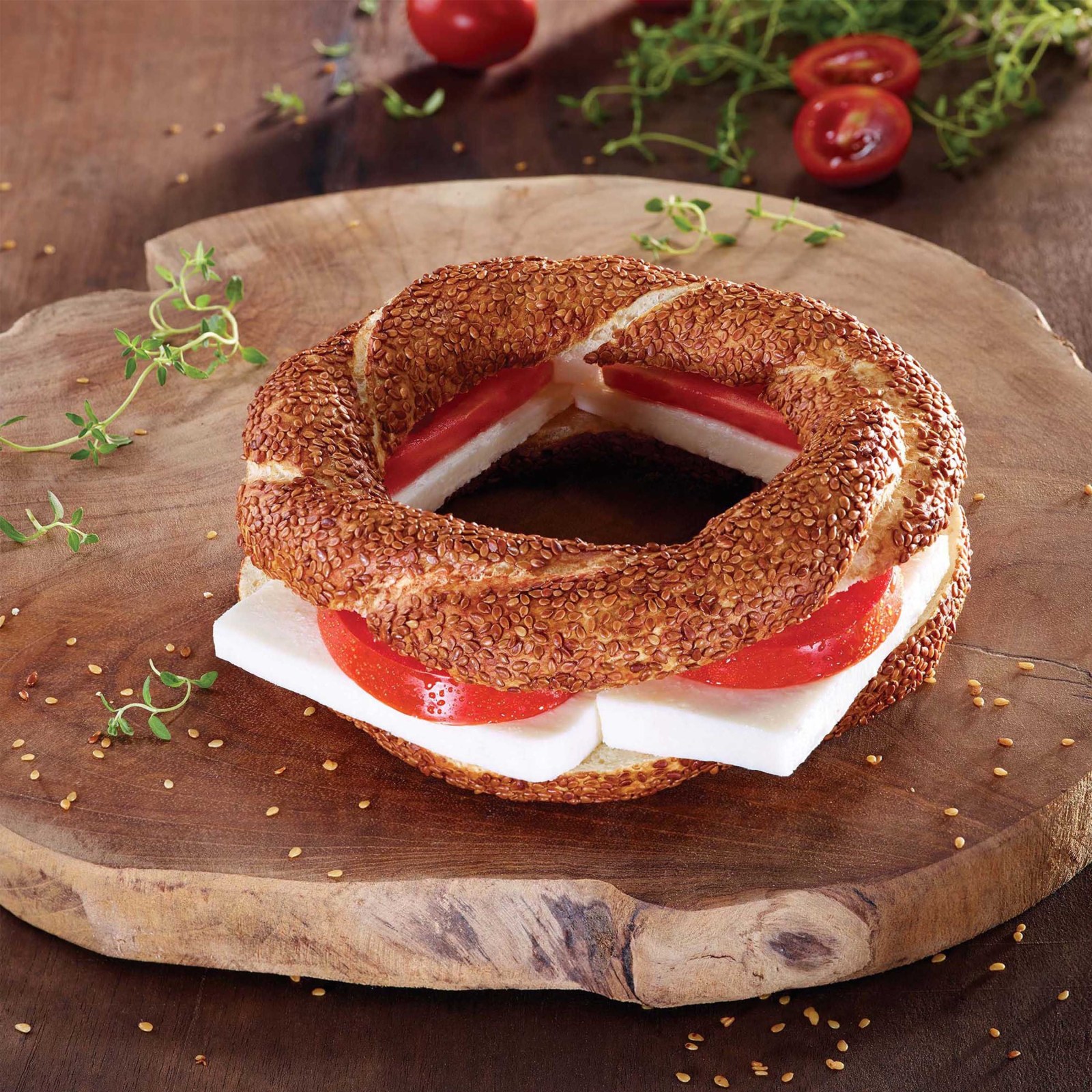 Simit Arası Peynir & Domates