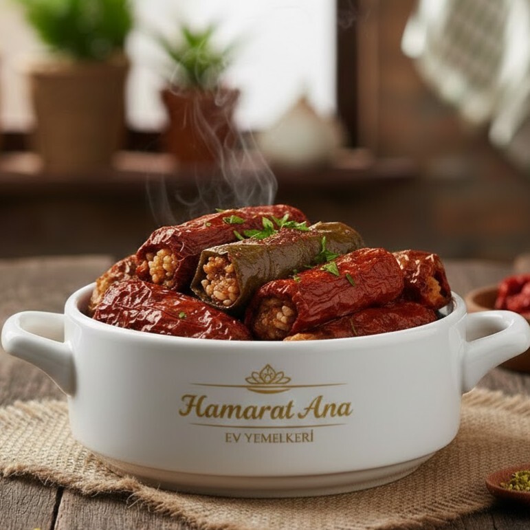Hamarat Ana'dan Kuru Patlıcan Dolması (3 Adet)