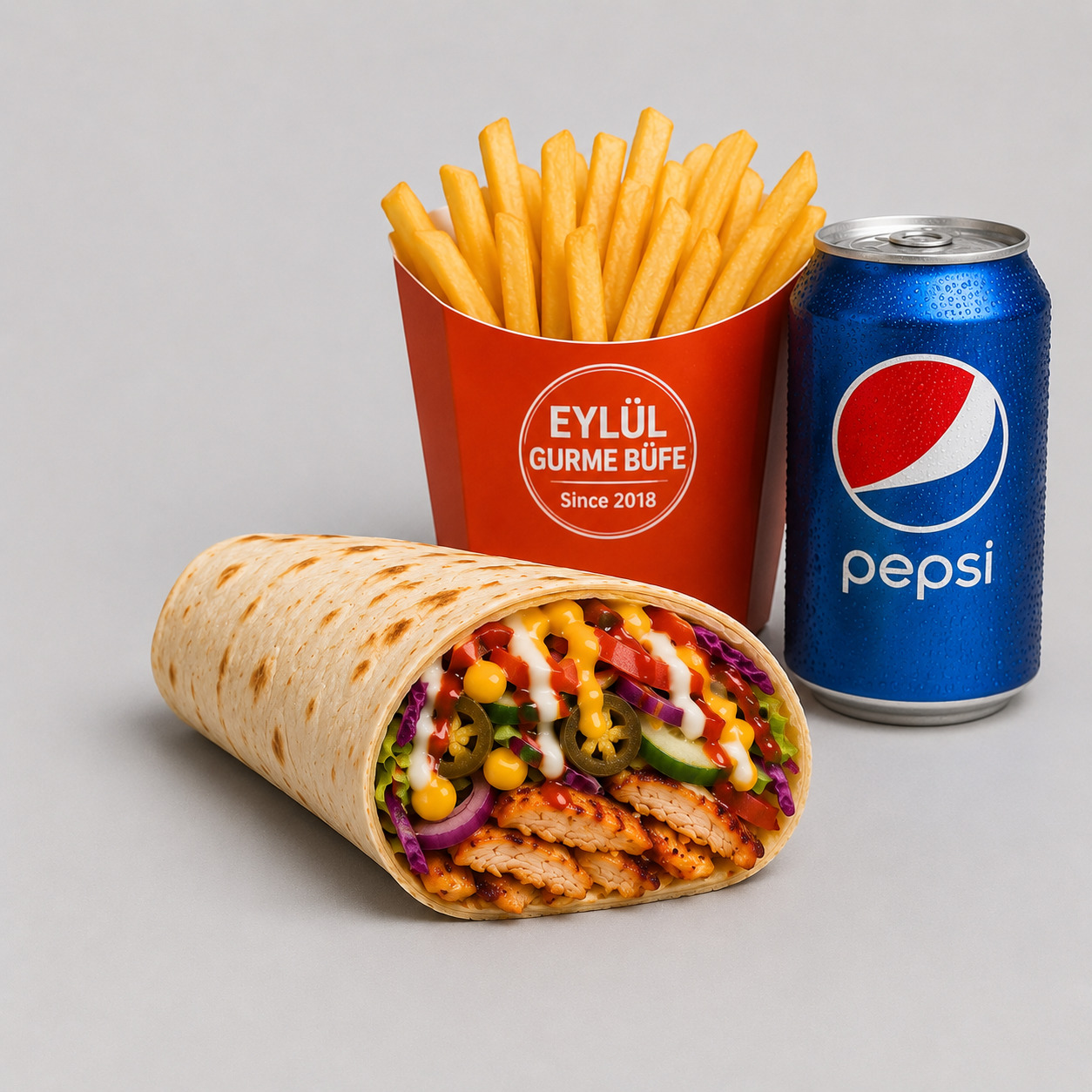 Dürüm Tavuk Döner 100 gr Menü