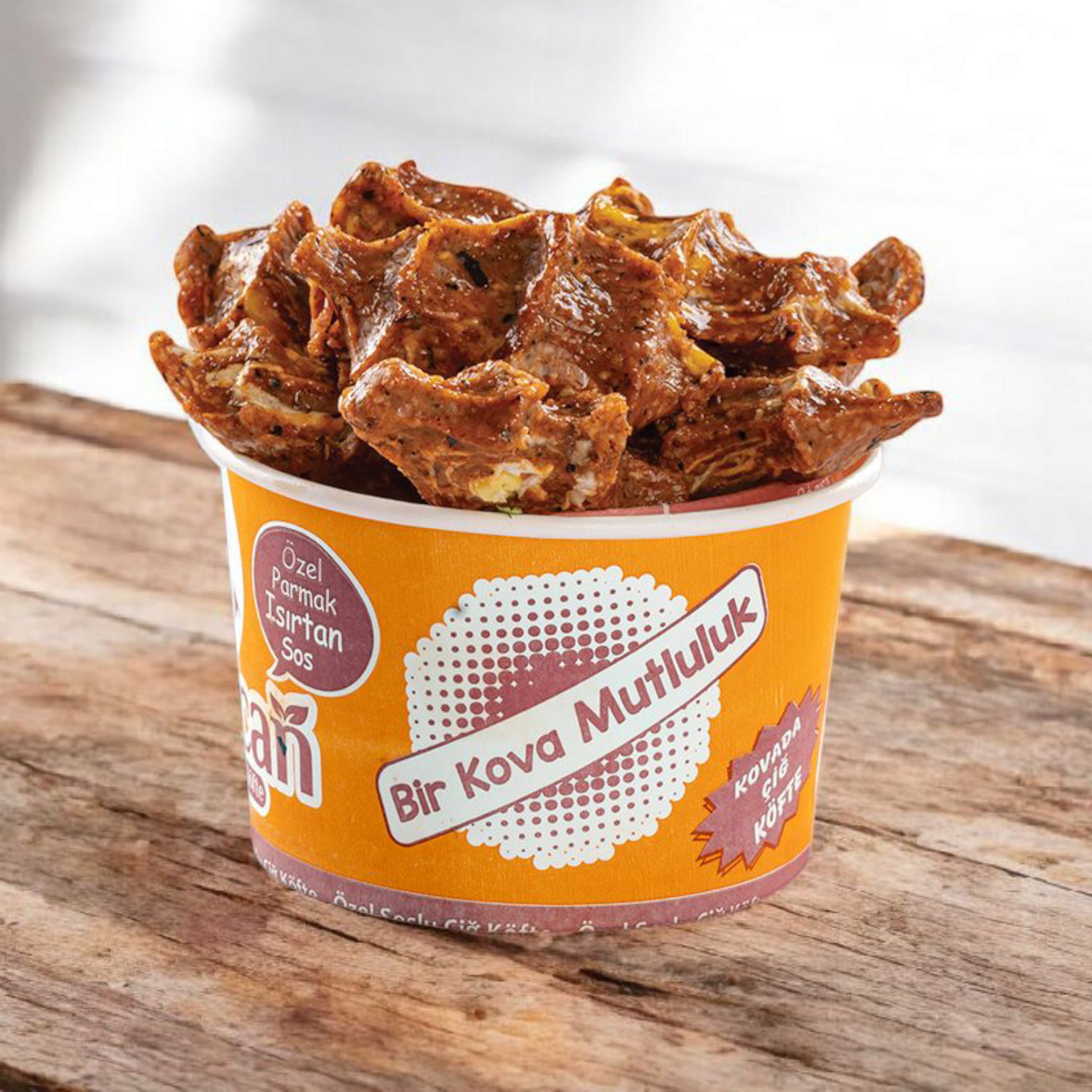 Ters Sarım Lokum Çiğ Köfte Kova (150 gr.)