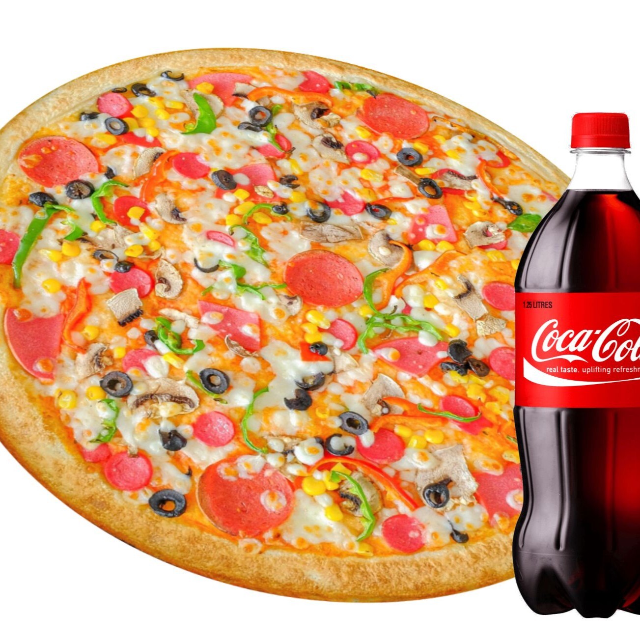 Labella King Pizza (Büyük) + 1L. Coca Cola
