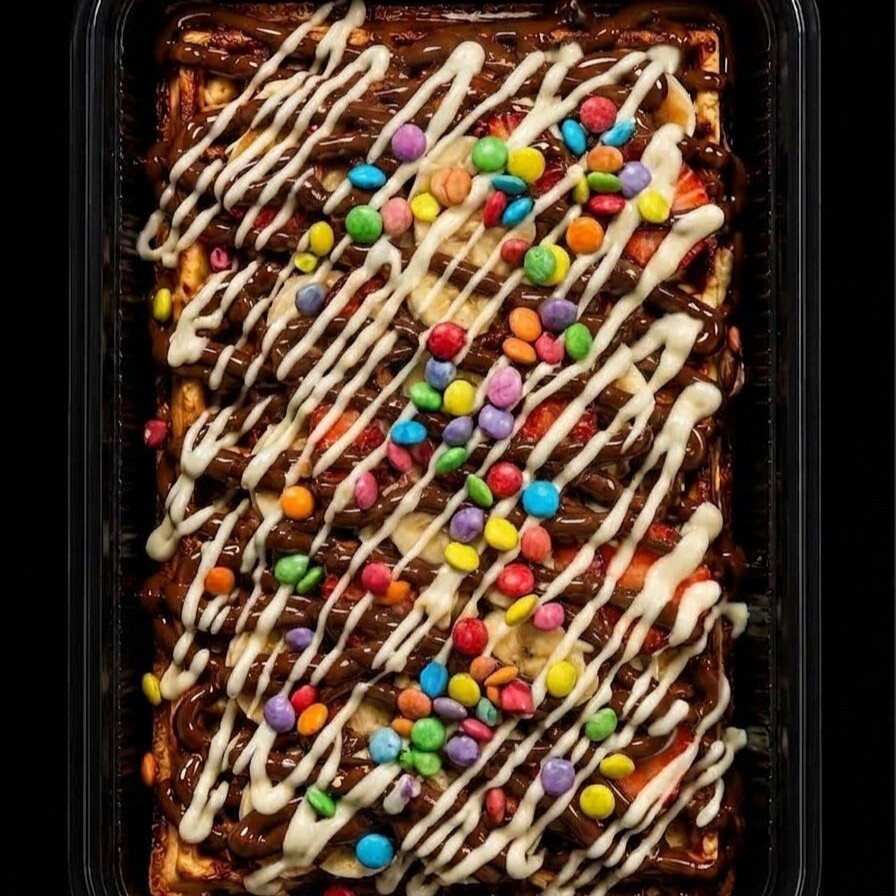 Beyaz Waffle Tabak