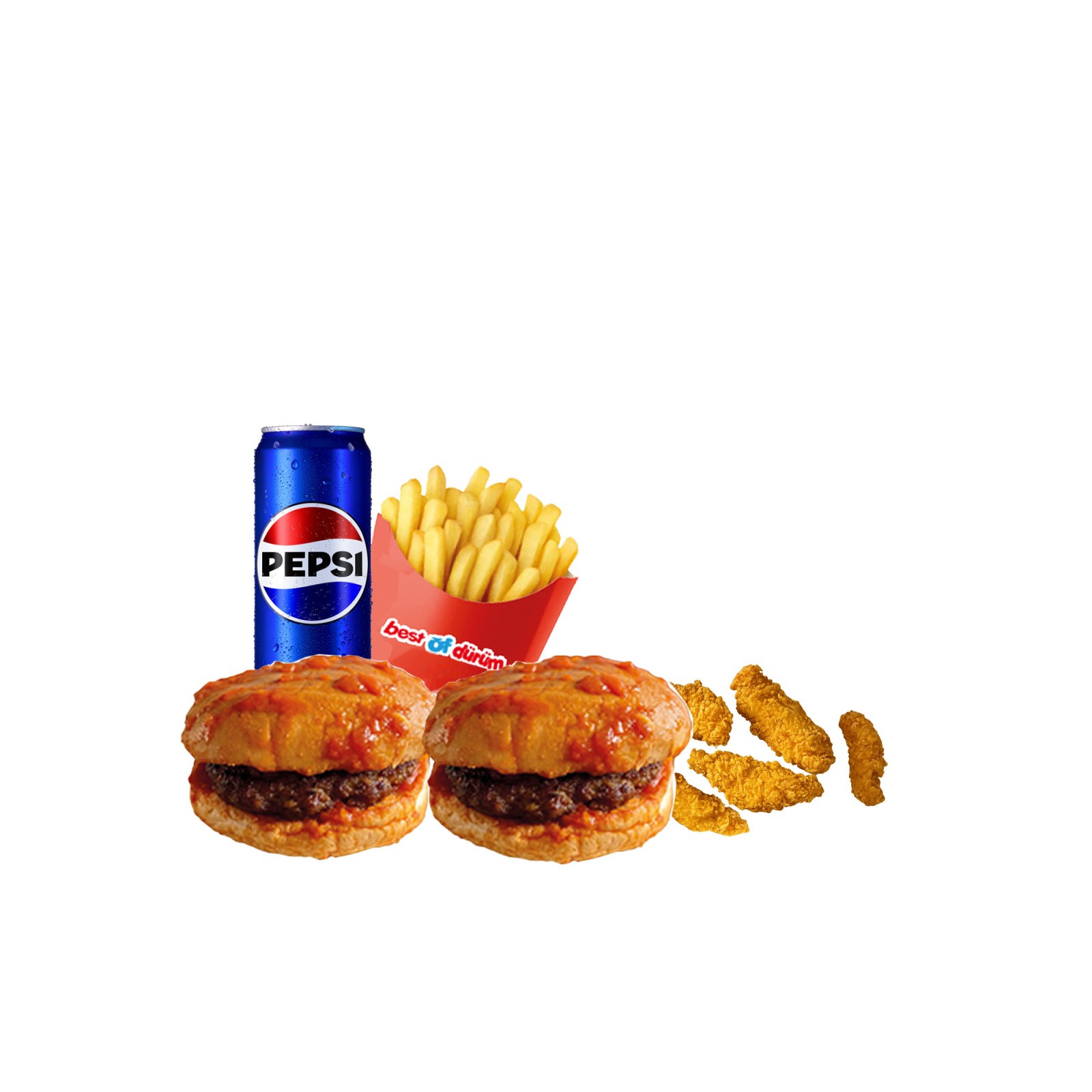Kıtırlı Islak Et Burger Menü
