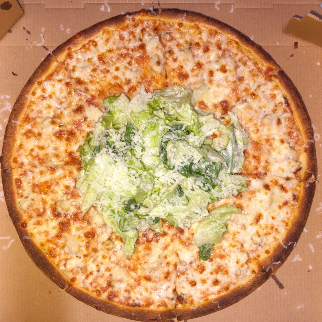 Tavuk Sezar Pizza (Büyük)