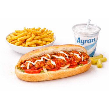 Öğrenci Yarım Ekmek Arası Tavuk Döner Menü