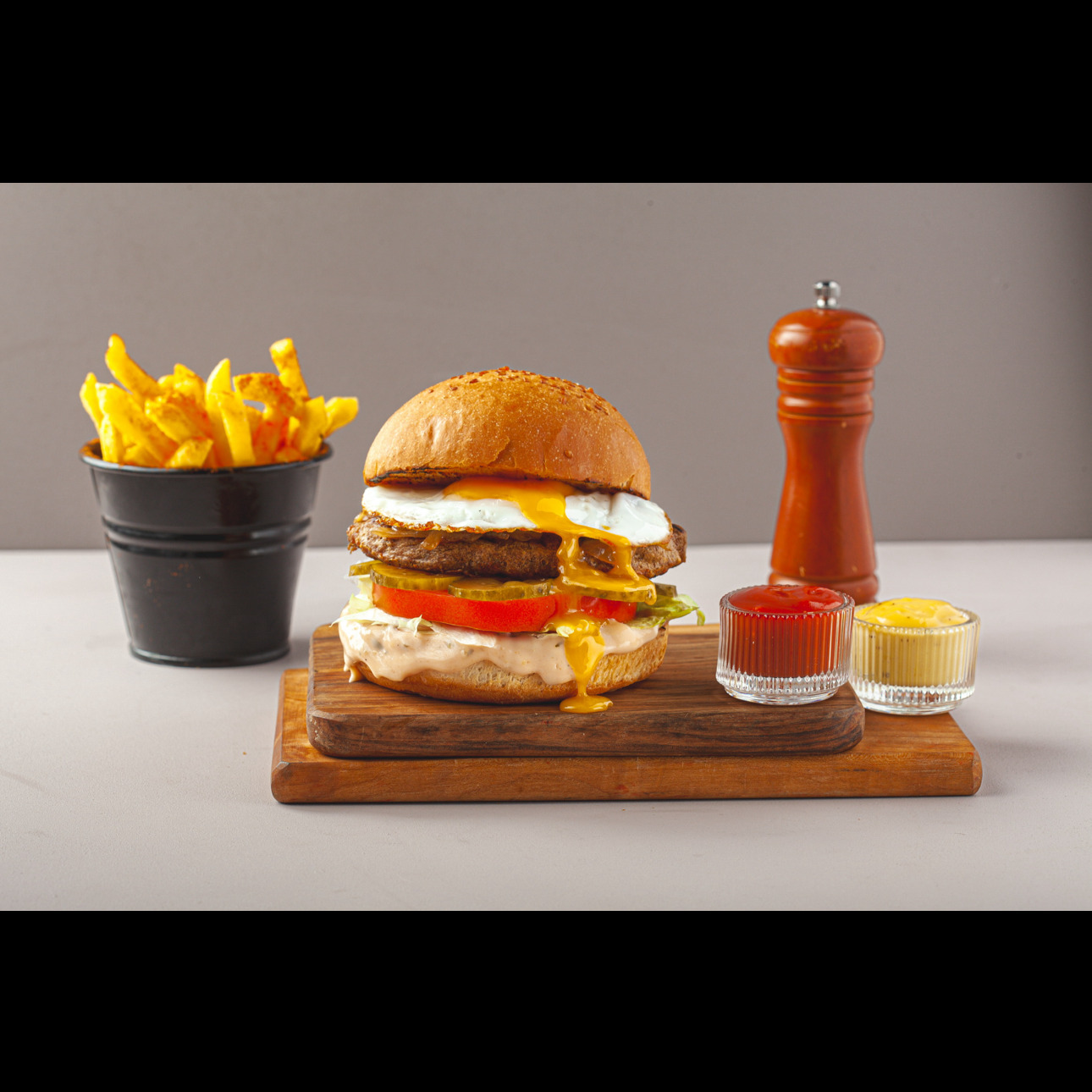 Yumurtalı Teriyaki Burger