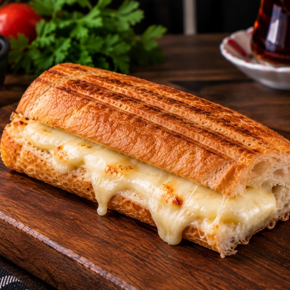Yarım Kaşarlı Tost