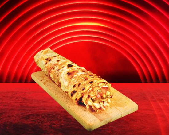 Soslu Hatay Tavuk Döner Dürüm + Coca-Cola ( 33 Cl.)