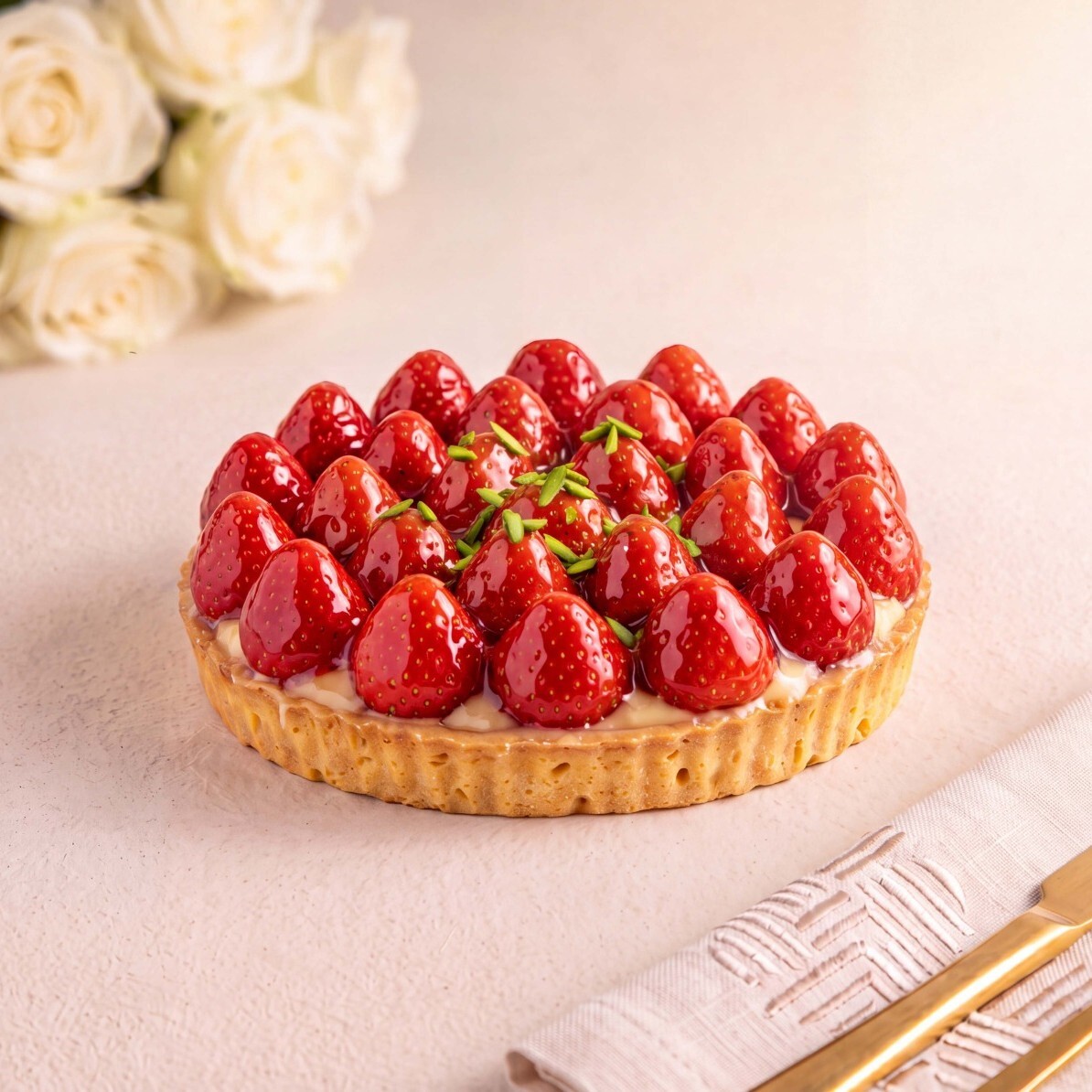 Çilekli Tart