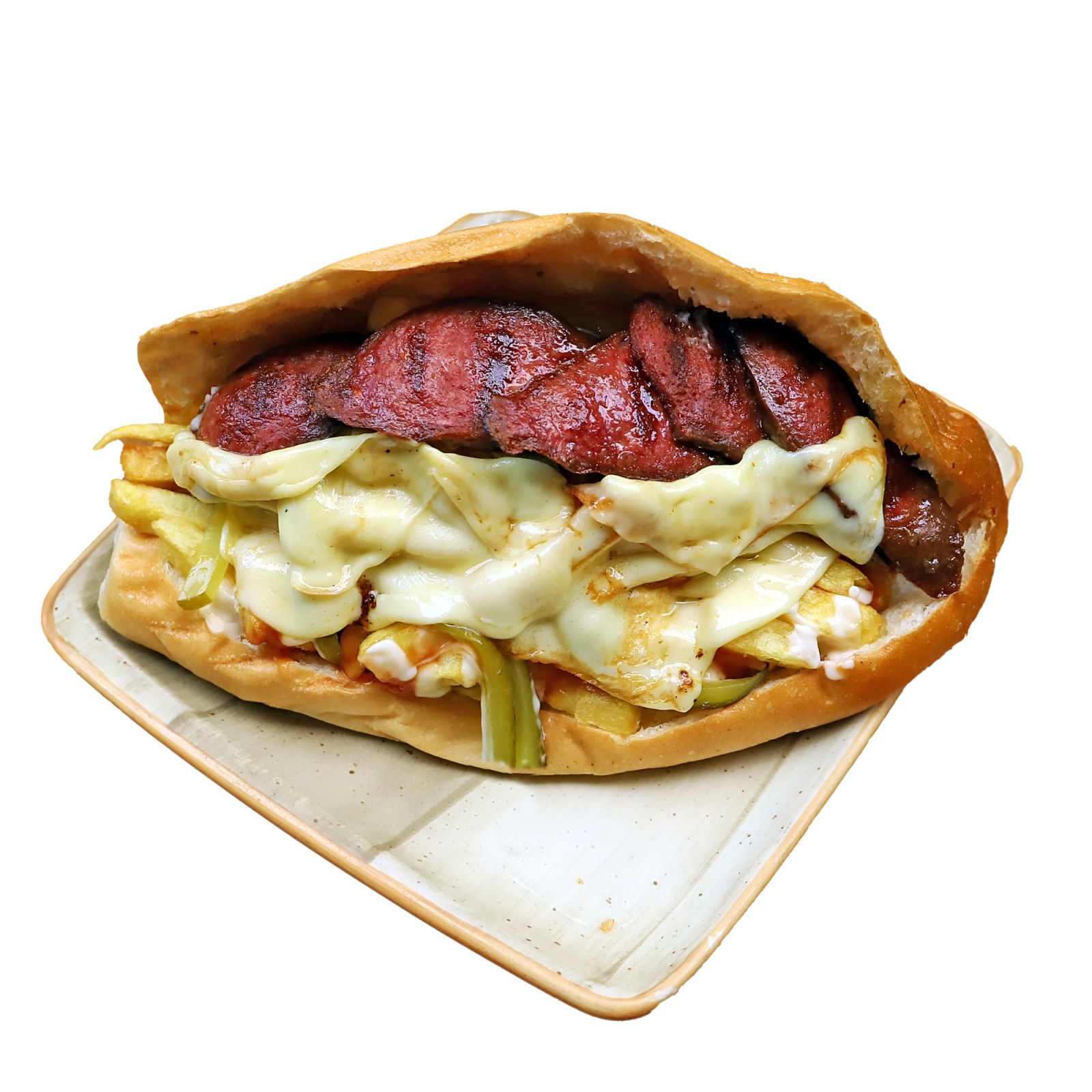 Kaşarlı Sucuklu Patates Ekmek