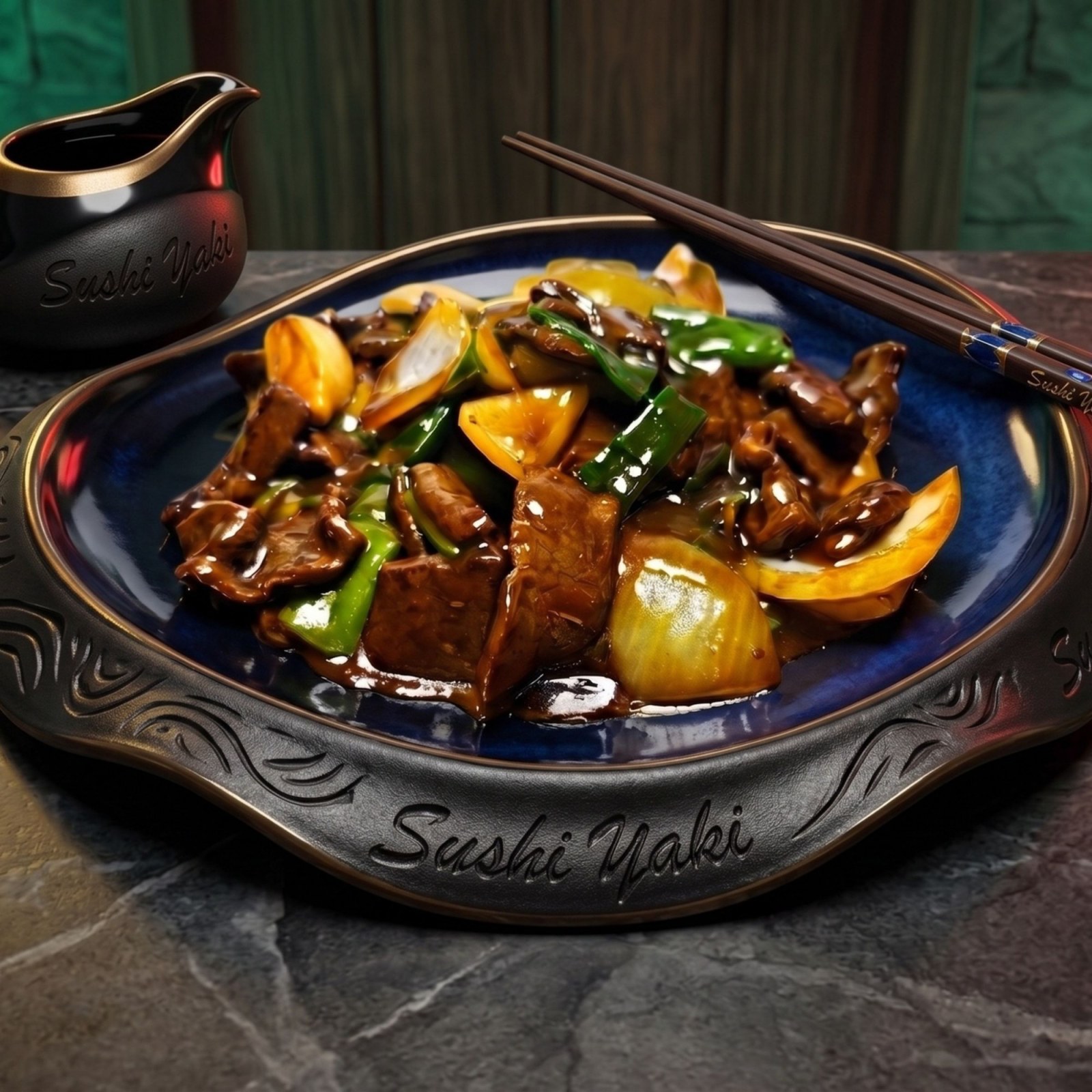67- Black Bean Soslu Dana Eti