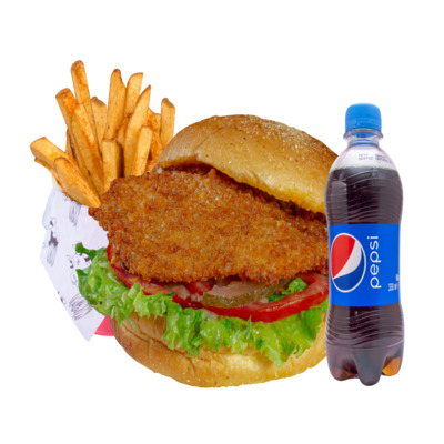 Kral Tavuk Burger Menü (2 Kat Tavuk!!)