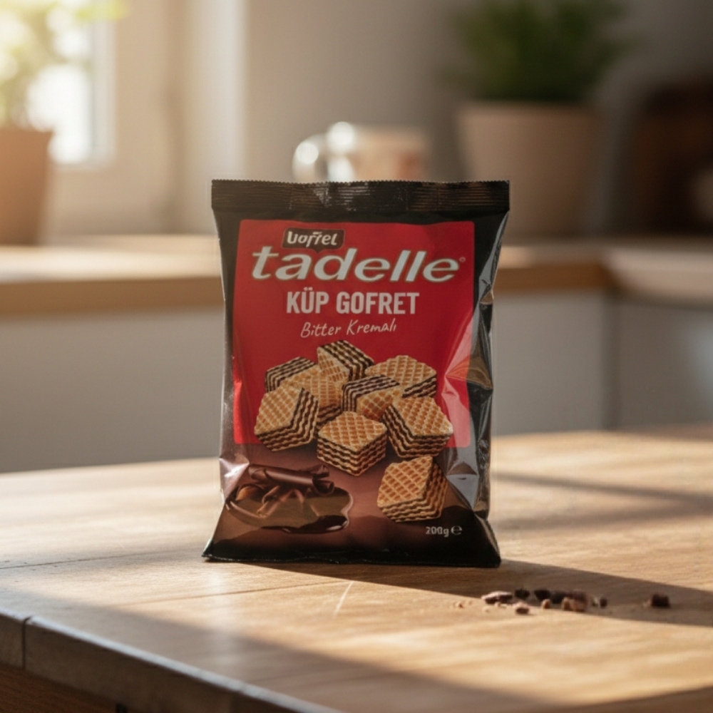 Tadelle Küp Gofret Bitter Kremalı (200 Gr)