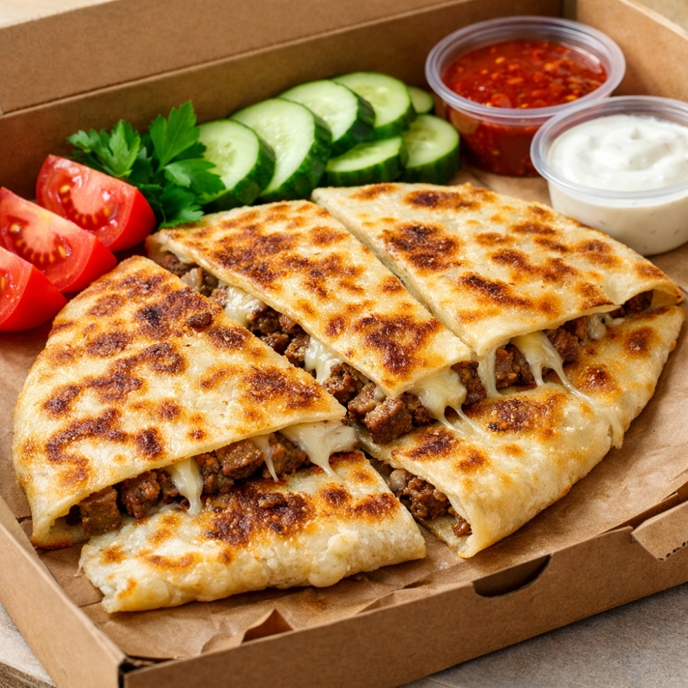 Kavurma Kaşarlı Gözleme